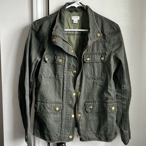 JCrew Factory  Resin-coated twill field jacket